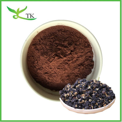 ขายส่งปลีก สดธรรมชาติ สีดํา Goji Berry สารสกัด Anthocyanins 5% 25% สีดํา Goji Berry ขนาดผง